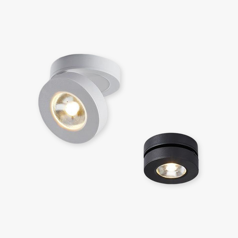 Arisha Modern Ceiling lighting Round, Novak Flush Mount, White/Black, Kitchen