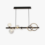 Arisha Pendant Light Bubble Circle Modern Black/Gold, Bedroom