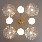 Valentina Nordic LED Chandelier Gold Glass Living/Dining Room/Bedroom