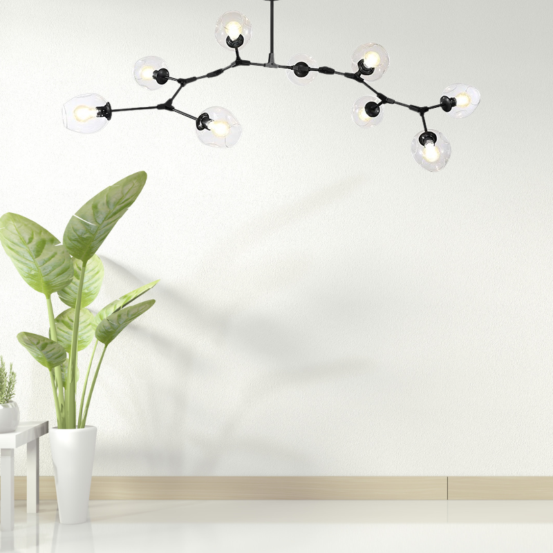 Kirae Nordic Modern Glass Pendant Light Clear Bubble