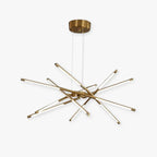 Arisha Pendant Light, Black/Gold, 6/8/10/12 Heads