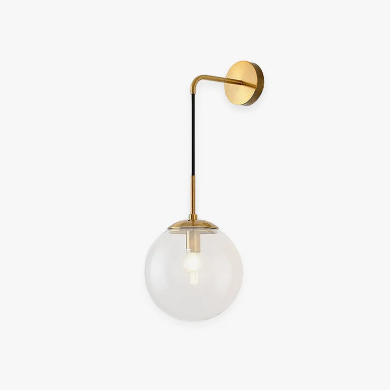 Valentina  Glass Ball Nordic LED Wall Reading Lamp Single Head
