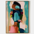 Diana Colorful Portrait Wall Art Painting