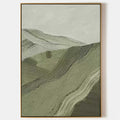 Wabi-Sabi Textured Mountain Landscape Wall Art