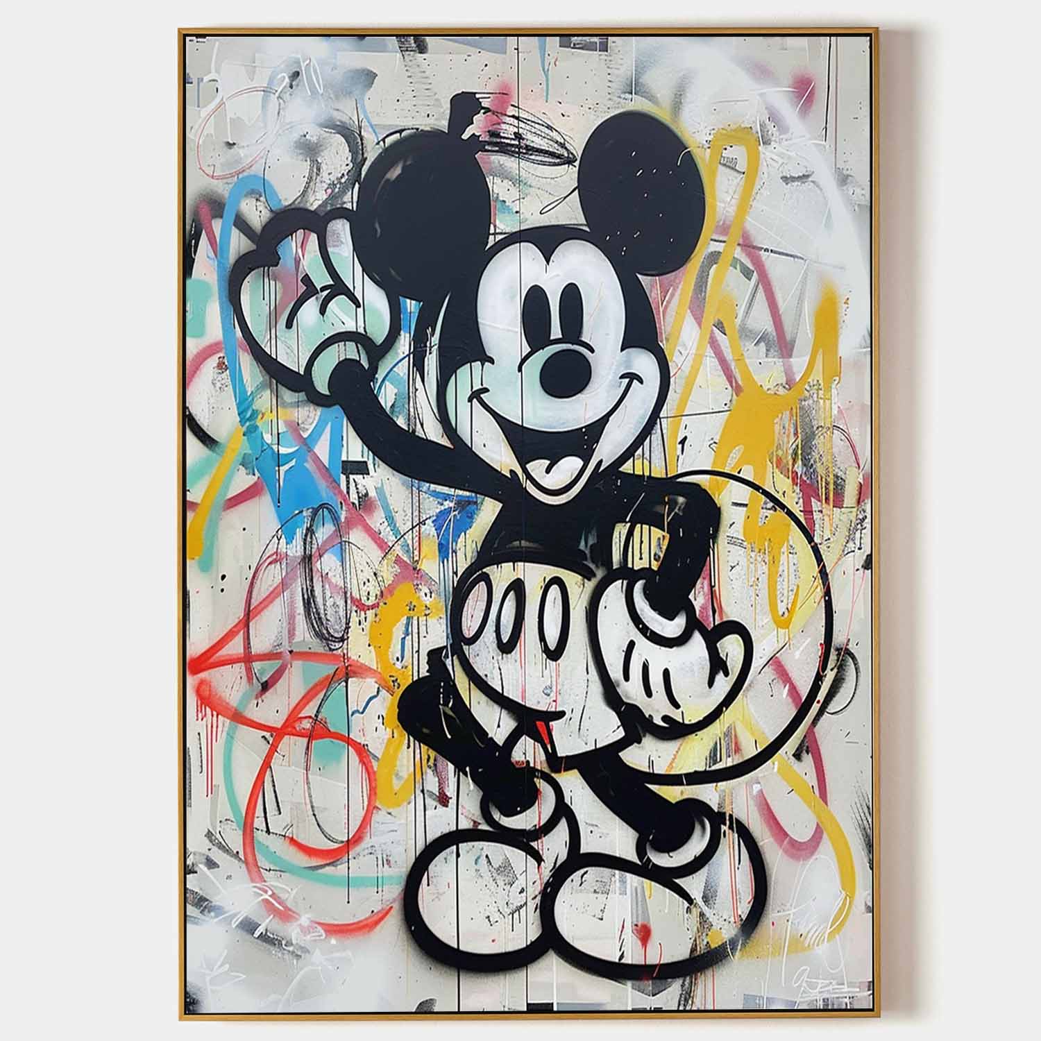 Wall Art Abstract Graffiti Whimsical Naive