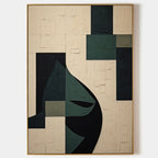 Cubist Minimalist Abstract Face Painting