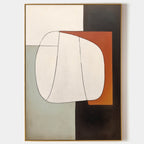 Mid-Century Modern Geometric Painting