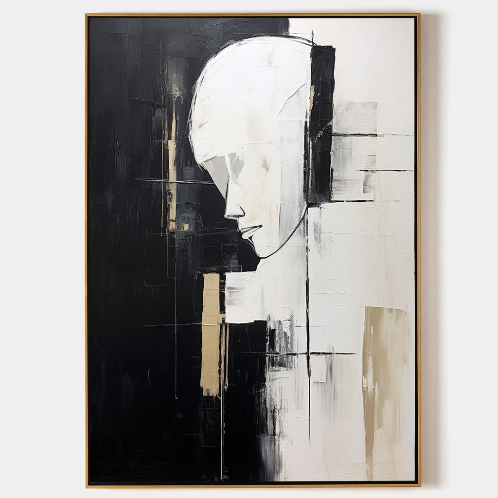 Contemporary Minimalist Art Portrait Painting