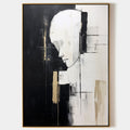 Contemporary Minimalist Art Portrait Painting