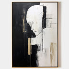 Contemporary Minimalist Art Portrait Painting