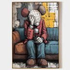 Kaws Melancholy Pop Art Painting