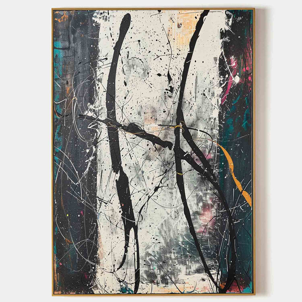 Wall Art Abstract Expressionism Energetic Modern