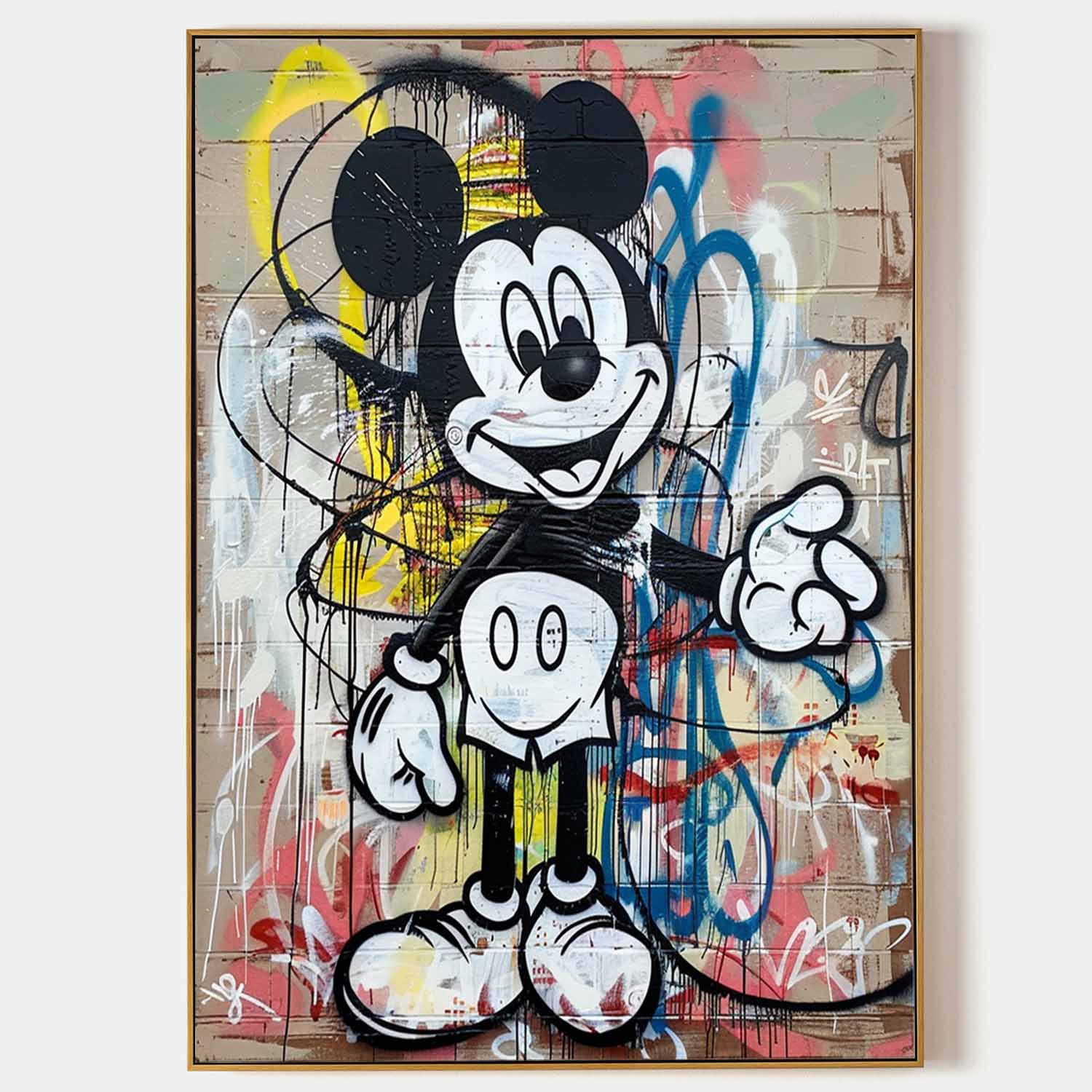 Graffiti Style Mickey Mouse Pop Art Painting