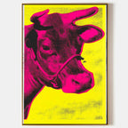 Andy Warhol Pink Cow Pop Art Oil Painting