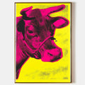 Andy Warhol Pink Cow Pop Art Oil Painting