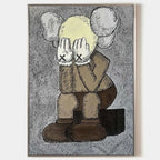 KAWS Companion Figure Sketch-Style Art Painting