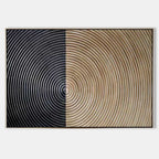 Concentric Circles Bas-Relief Painting