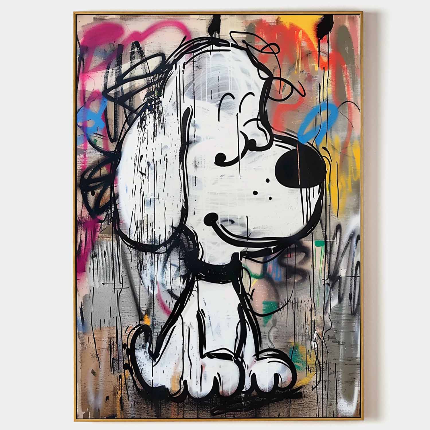 Pop Art Graffiti Style Snoopy Painting