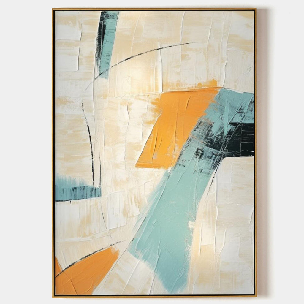 Textured Abstract Expressionist Oil Painting