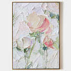 Textured Impasto Floral Painting