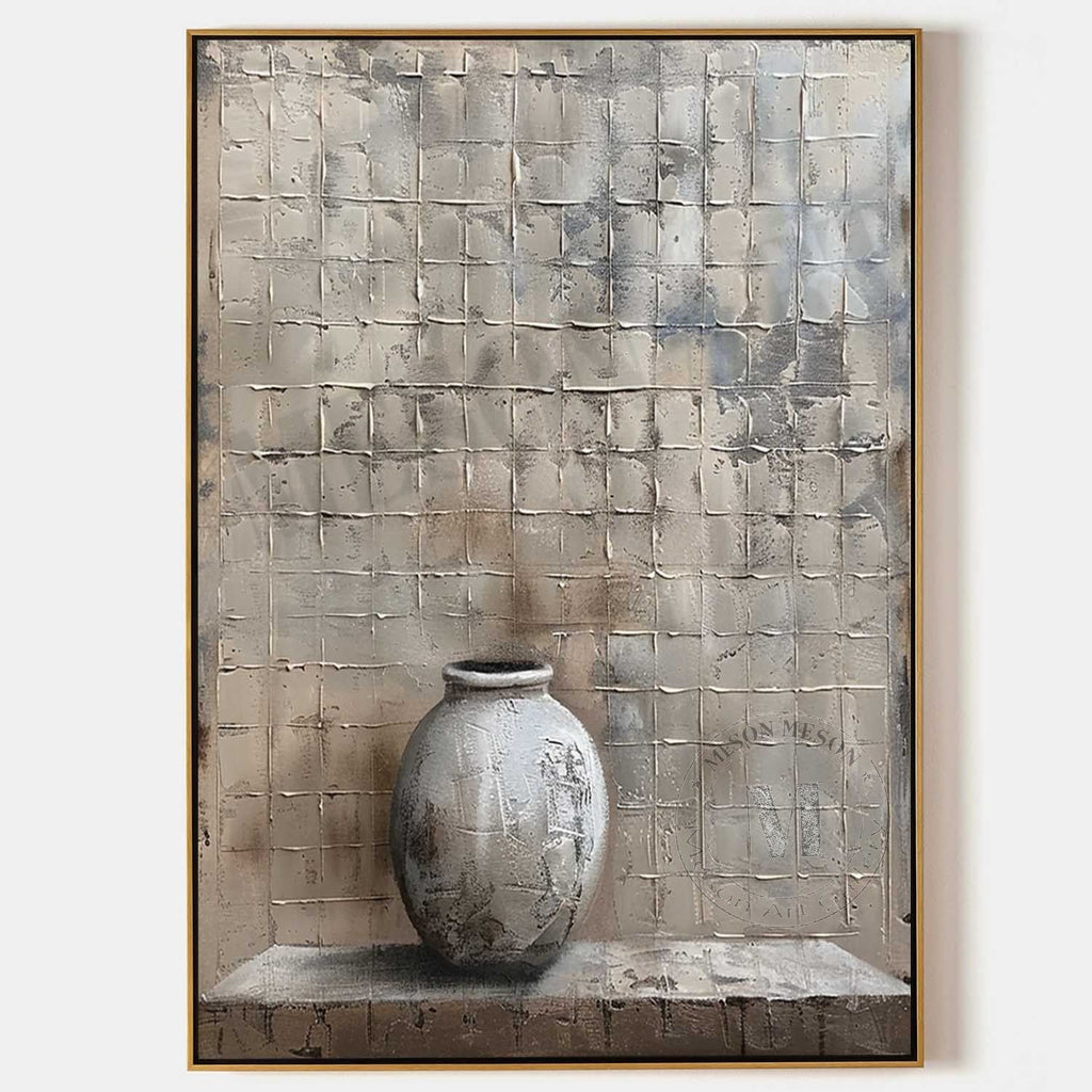 Wabi-Sabi Still Life Impasto Painting