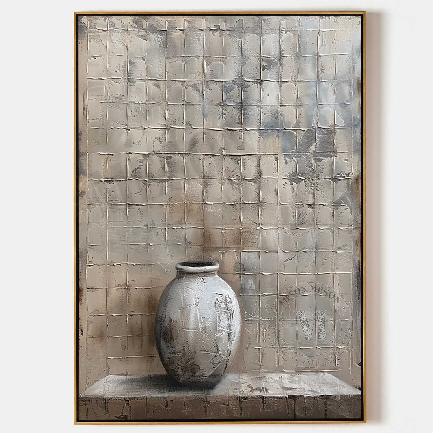 Wabi-Sabi Still Life Impasto Painting