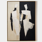 Abstract Couple Silhouette Painting
