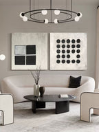 Wall Art Abstract Geometric Modern Serene