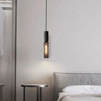 Xenith Industrial Cylindrical Pendant Light, Cement/Metal