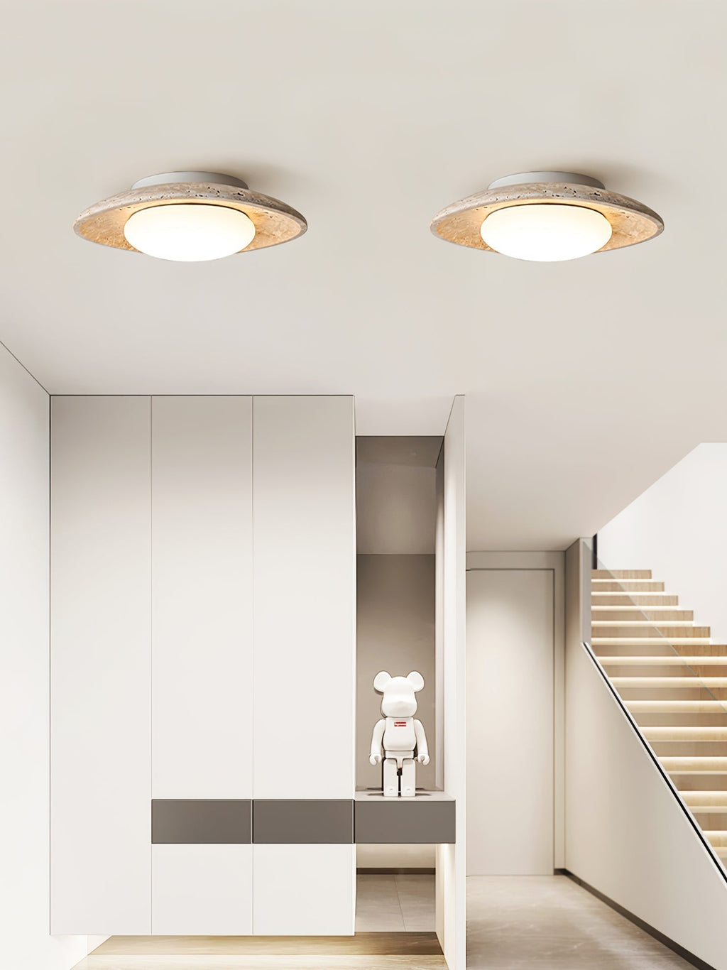 Lena Travertine Ceiling Light