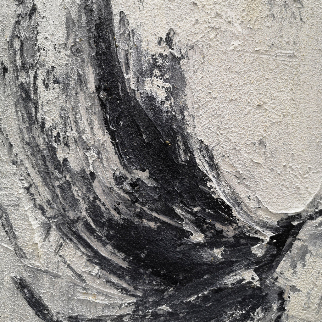 Monochrome Running Horse Oil Painting