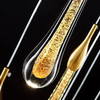 Kristy Modern Water Drop Wall Lamp, Black/Gold