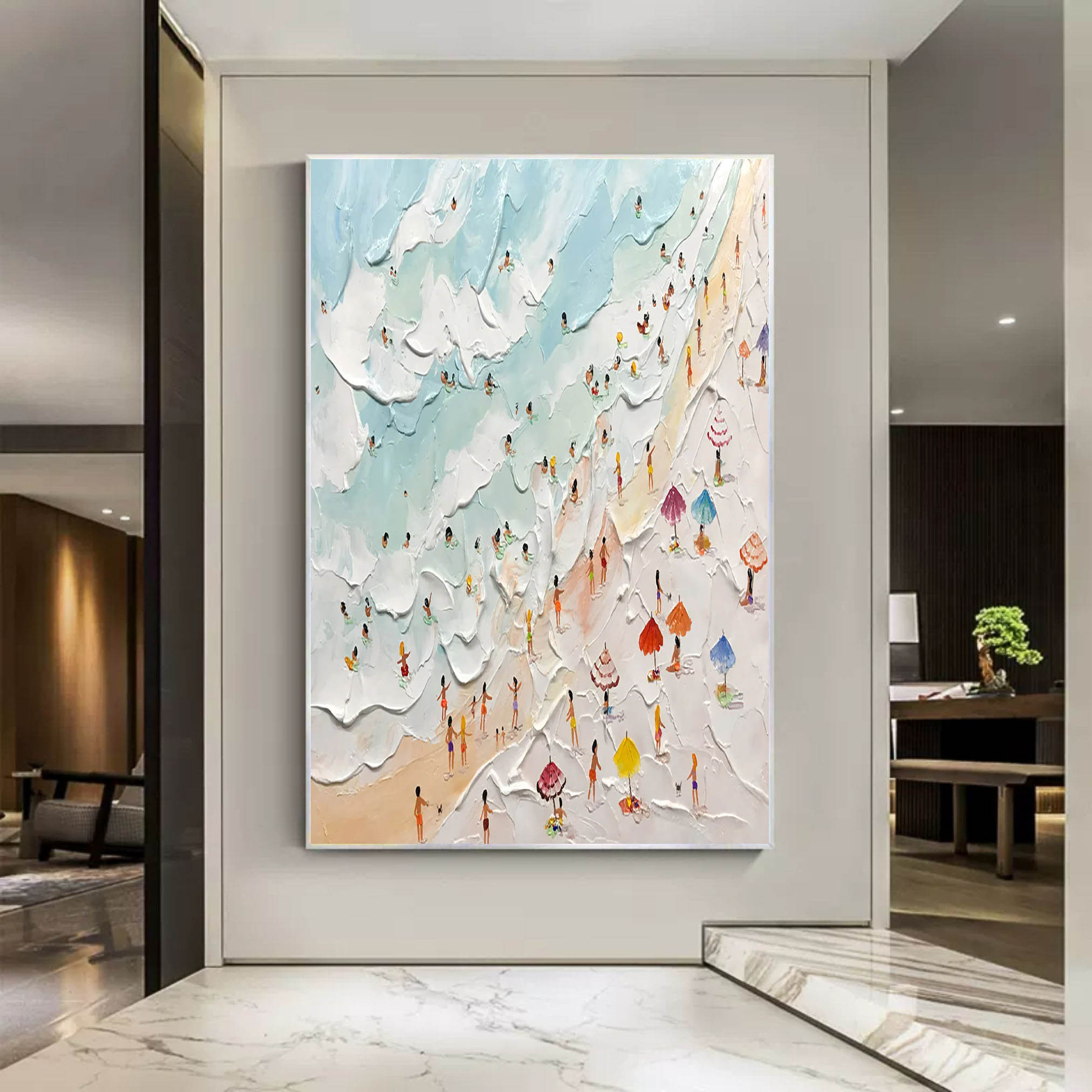 Vacation Plaster Art Texture Wall Art