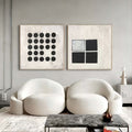 Wall Art Abstract Geometric Modern Serene