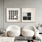Wall Art Abstract Geometric Modern Serene