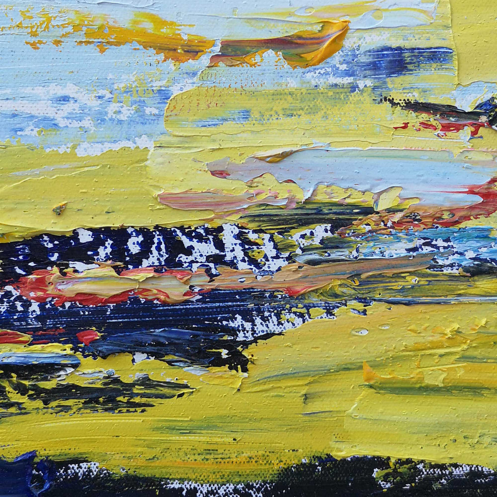 Vibrant Horizon Abstract Oil Painting