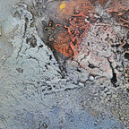 Soft Coastal Abstract Oil Painting Textured