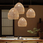 Lian Rattan Bamboo Lampshade Hand Knitted Pendant Light