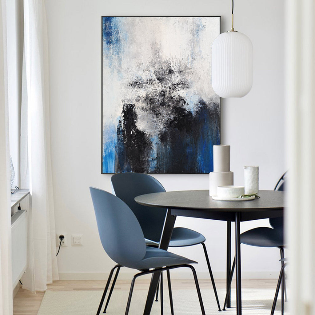 Dramatic Abstract Oil Painting Hand Painted