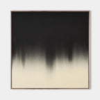 Drip Abstract Black Cream Oil Painting