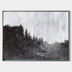 Monochromatic Forest Landscape Painting