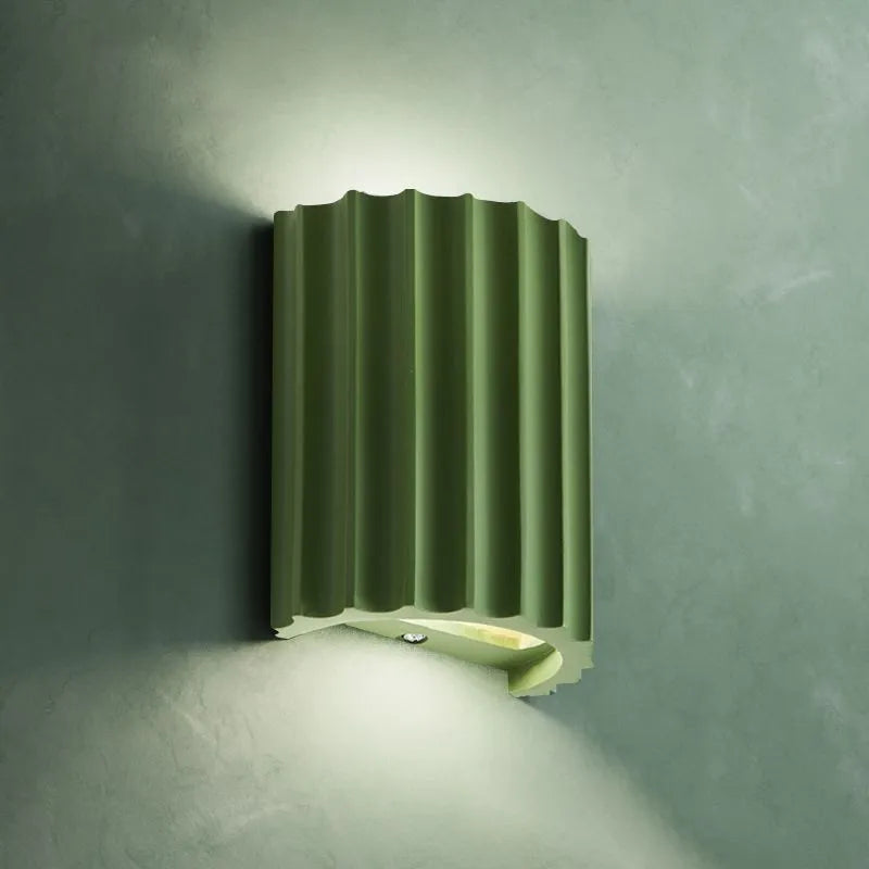 Cora Semi-cylindrical Resin Wall Lamp