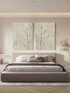 Wabi Sabi Bamboo Texture 2 Piece Wall Art Oriental