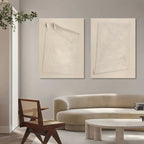 Monochrome Folded Paper Effect Oil Painting