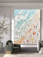 Vacation Plaster Art Texture Wall Art