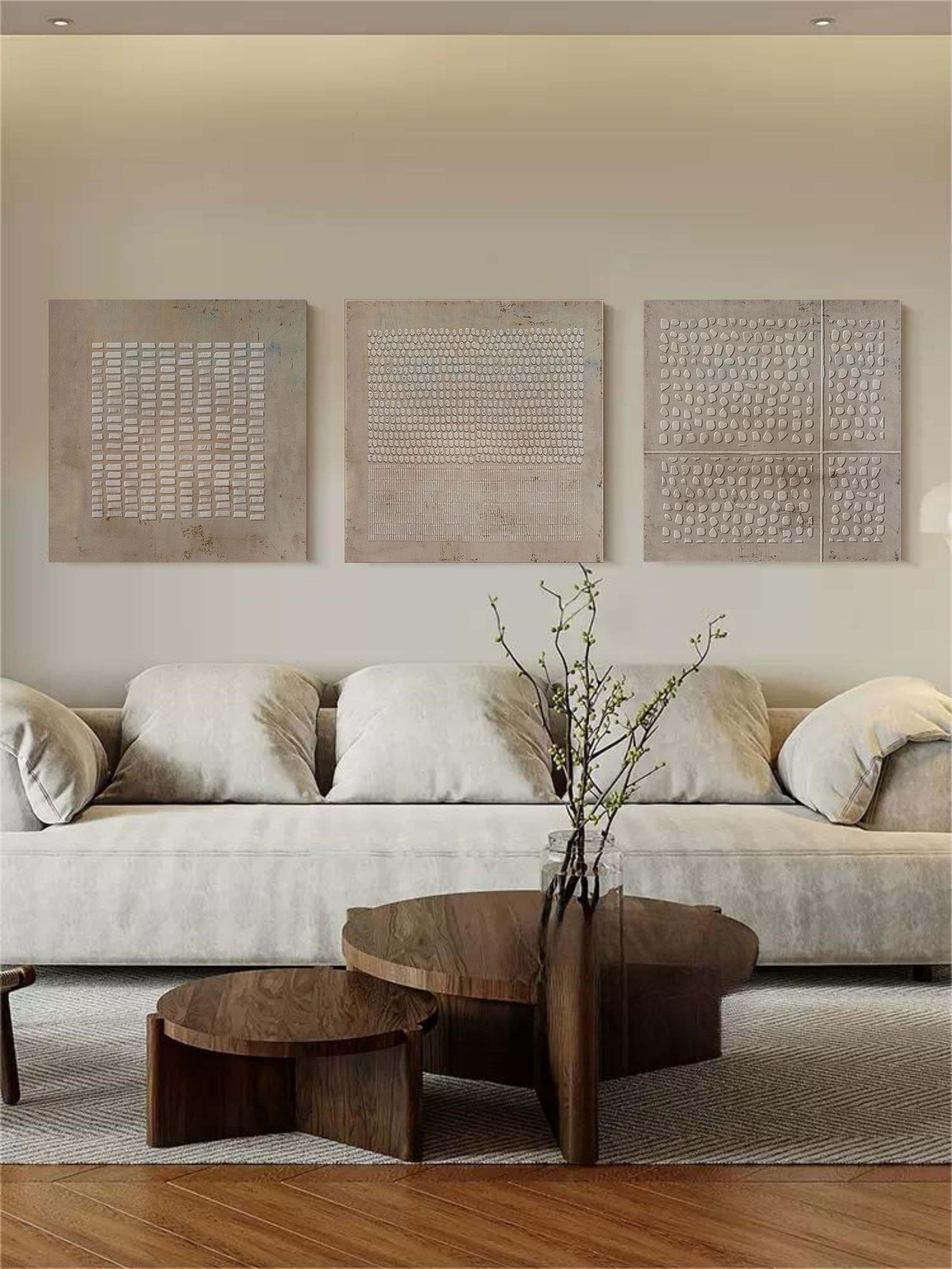 Neris Abstract Painting Set of 3