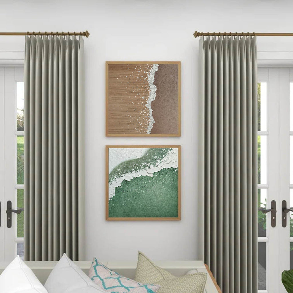 Wall Art Abstract Beach Scene Foam Coastal