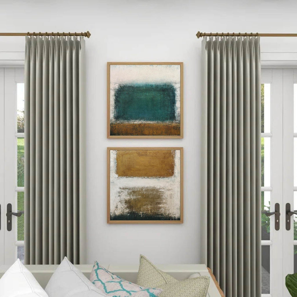 Rothko-Inspired Color Field 2-Piece Painting Set