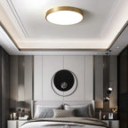 Arisha Nordic LED Gold Round Ceiling Light, Metal &