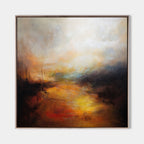 Sunset Inspired Landscape Oil Painting